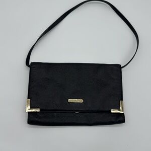 Michael Kors‎ Beverly Black Leather Oversized Clutch